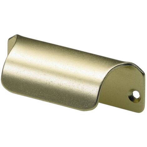 Hettich Möbelgriff Aluminium gold 25,0 x 70,0 x 27,0 mm - 1 Stück Möbelgriffe