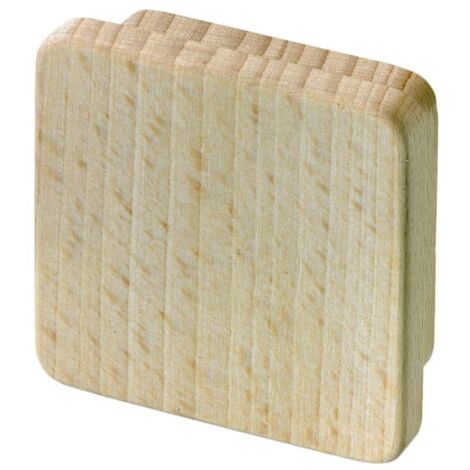Hettich Möbelgriff Buche 60,0 x 60,0 x 20,0 mm - 1 Stück Möbelgriffe