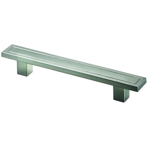 Hettich Möbelgriff Edelstahl Optik 18 x 134,5 x 21 mm - 1 Stück Möbelgriffe