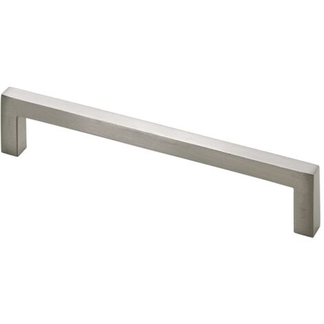 Hettich Möbelgriff Edelstahl Optik 8 x 136 x 28 mm - 1 Stück Möbelbeschläge