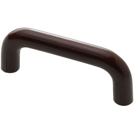 Hettich Möbelgriff Kunststoff braun 10,0 x 73,0 x 28,0 mm - 1 Stück Möbelgriffe