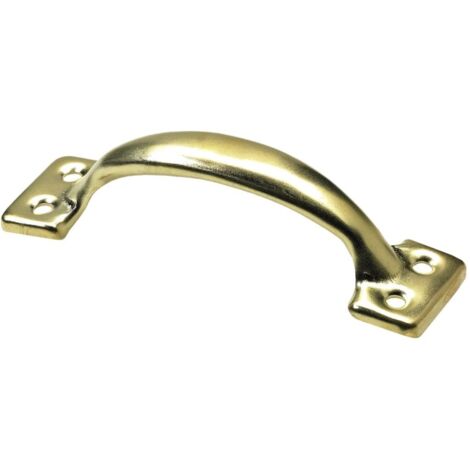Hettich Möbelgriff Stahl gold 28,0 x 97,0 x 27,0 mm - 1 Stück Möbelgriffe
