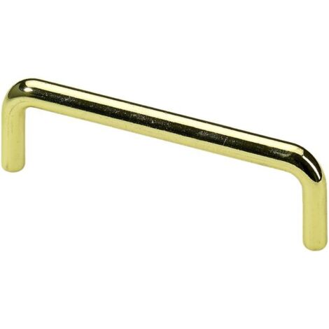 Hettich Möbelgriff Stahl gold 8,0 x 104,5 x 28,0 mm - 1 Stück Möbelgriffe