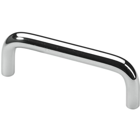 Hettich Möbelgriff Stahl silber 10,0 x 106,0 x 30,0 mm - 1 Stück Möbelgriffe