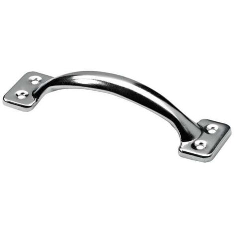 Hettich Möbelgriff Stahl silber 32,0 x 127,0 x 28,0 mm - 1 Stück Möbelgriffe