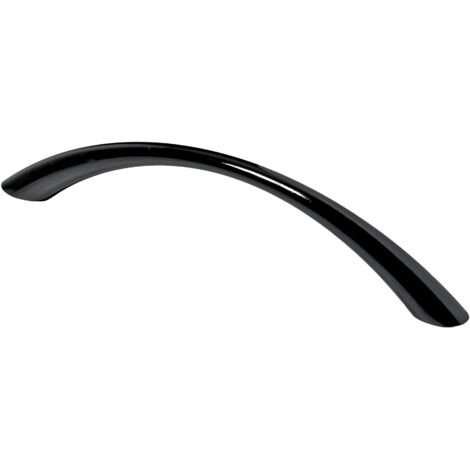 Hettich Möbelgriff  verchromt schwarz 11,5 x 145 x 30 mm - 1 Stück Möbelbeschläge