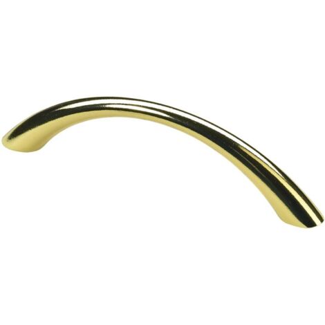 Hettich Möbelgriff  vermessingt  gold 10 x 112,5 x 26,5 mm - 1 Stück Möbelbeschläge