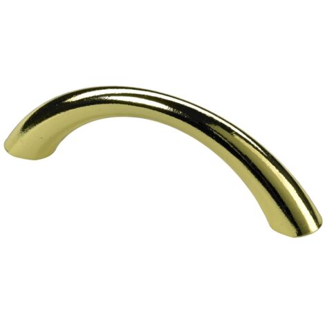 Hettich Möbelgriff  vermessingt gold 10 x 79 x 23 mm - 1 Stück Möbelbeschläge