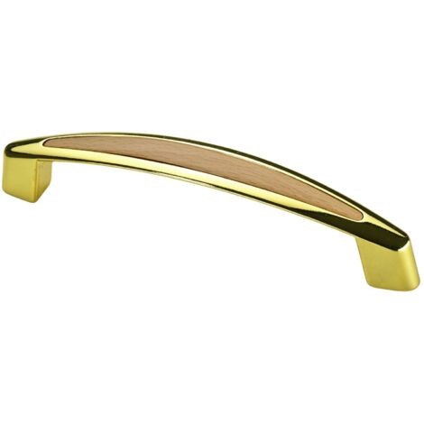 Hettich Möbelgriff Zinkdruckguss gold 18,0 x 140,0 x 28,0 mm - 1 Stück Möbelgriffe