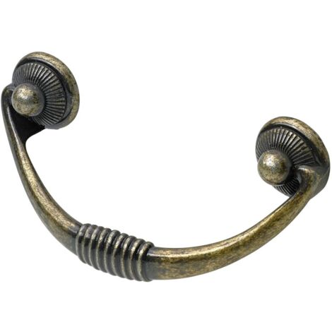 Hettich Möbelgriff Zinkdruckguss gold 33,0 x 82,0 x 22,0 mm - 1 Stück Möbelgriff