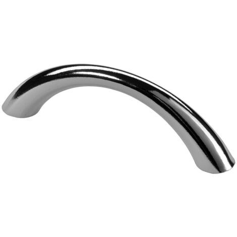 Hettich Möbelgriff Zinkdruckguss silber 10,0 x 79,0 x 23,0 mm - 1 Stück Filzgleiter & Möbelgriffe