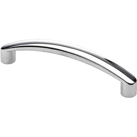 Hettich Möbelgriff Zinkdruckguss silber 11,0 x 106,5 x 23,5 mm - 1 Stück Filzgleiter & Möbelgriffe