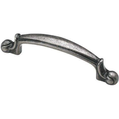 Hettich Möbelgriff Zinkdruckguss silber 12,0 x 88,0 x 22,0 mm - 1 Stück Filzgleiter & Möbelgriffe
