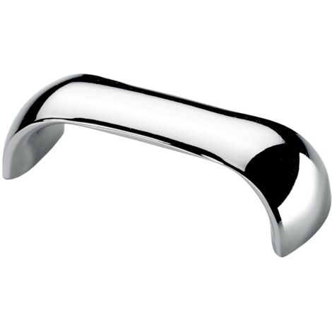 Hettich Möbelgriff Zinkdruckguss silber 24,0 x 72,0 x 20,0 mm - 1 Stück Möbelgriffe
