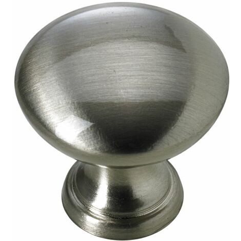 Hettich Möbelknopf Aluminium Edelstahl-Optik Ø 30,0 mm - 1 Stück Möbelknopf