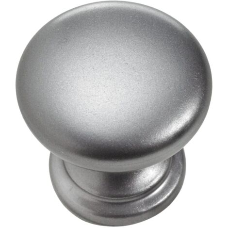 Hettich Möbelknopf Kunststoff grau Ø 25,0 mm - 1 Stück Möbelknopf