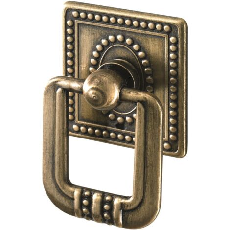 Hettich Möbelknopf Messing gold 35,0 x 33,0 mm - 1 Stück Möbelknopf