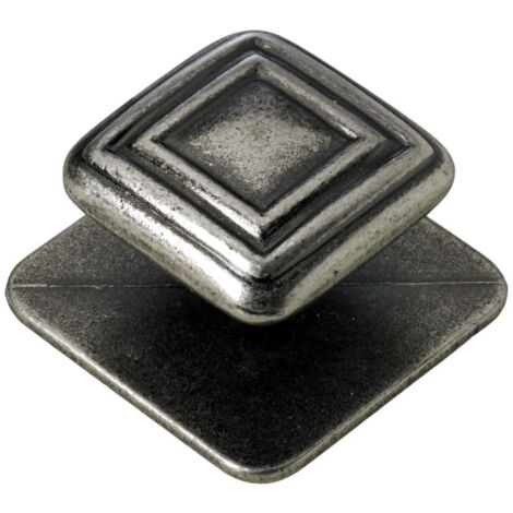 Hettich Möbelknopf Zinkdruckguss brüniert 45,0 x 45,0 mm - 1 Stück Möbelknopf