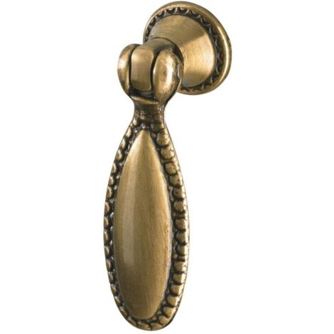 Hettich Möbelknopf Zinkdruckguss gold 60,0 x 18,5 mm - 1 Stück Möbelknopf