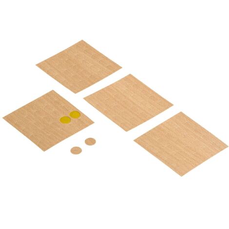 Hettich Möbelpflaster buchefarben Ø 14 mm, 100 Stück Möbelbeschläge