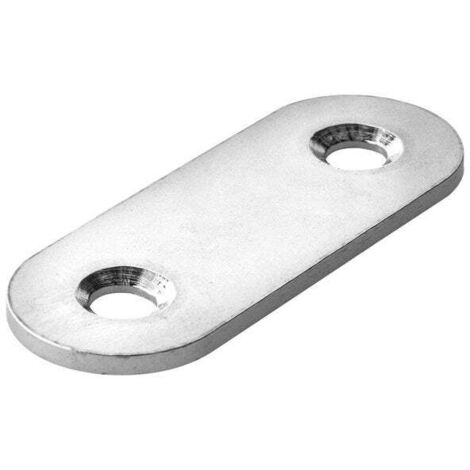 HETTICH Montagewinkel Edelstahl matt, L. 40 mm x B. 15 mm x H. 0,2 cm HETTICH