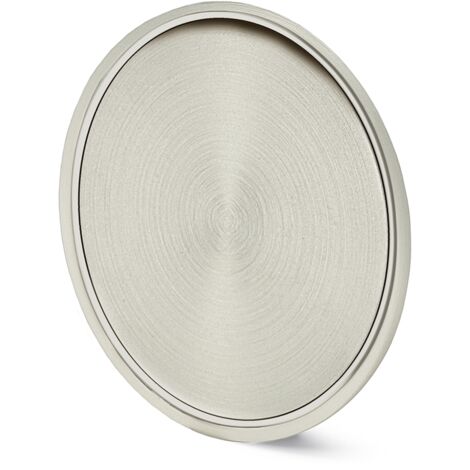 Hettich Muschelgr.-Dekorelemente,  Touch-in 9086701, Ø 70mm,  Zink edelstahloptik