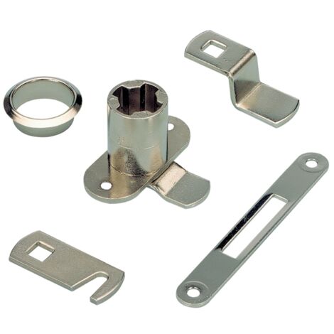 HETTICH PRESTIGE 2000 Zylinder-Hebelschloss Z23 Set, ø18, Stahl vernickelt