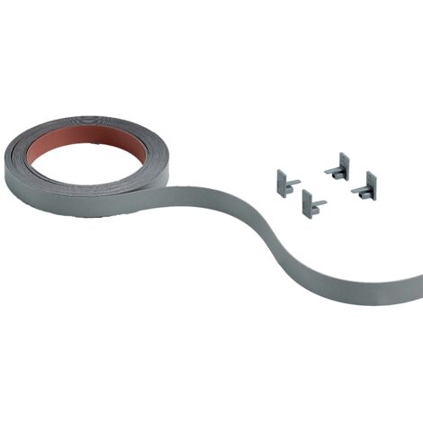 Hettich Profilset-Dekorprofil,  SlideLine M,  9209399,  ABS silber, L 2500mm