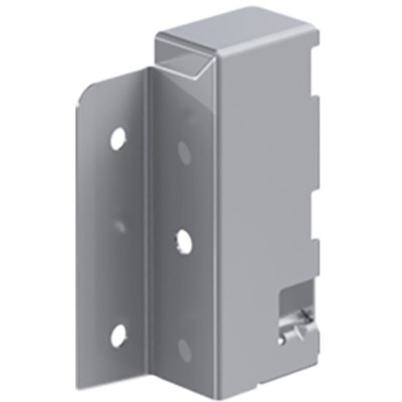 Schubkasten-Rückwandverbinder, links, InnoTech, 1062501, Stahl silber - Hettich