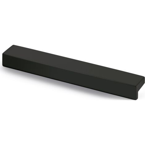 Hettich Rovigo Griff schwarz matt BA192mm L207mm B16mm H25mm