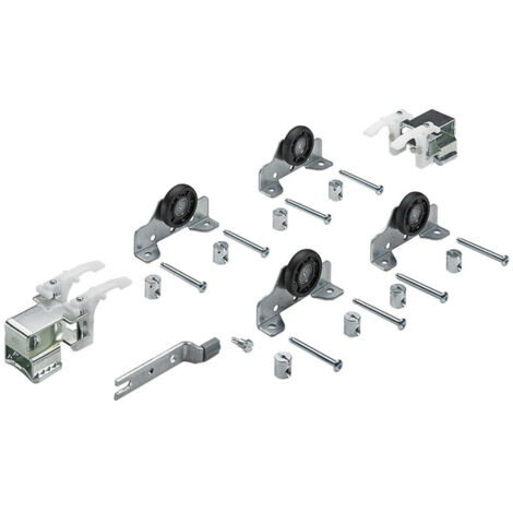 Hettich Schiebetürbeschlag Top Line 1 2-türig Komplett-Set 50kg DIN L/R