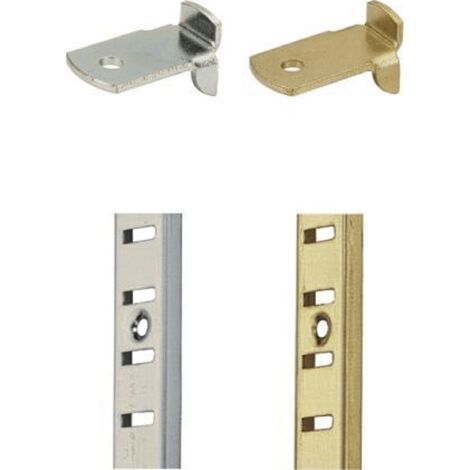 Hettich Schiene Vari Stahl vermessingt,  16 x 6 mm
