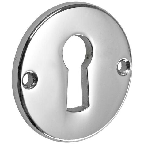 Hettich Schlüsselschild verchromt Ø 30 mm Möbelbeschläge