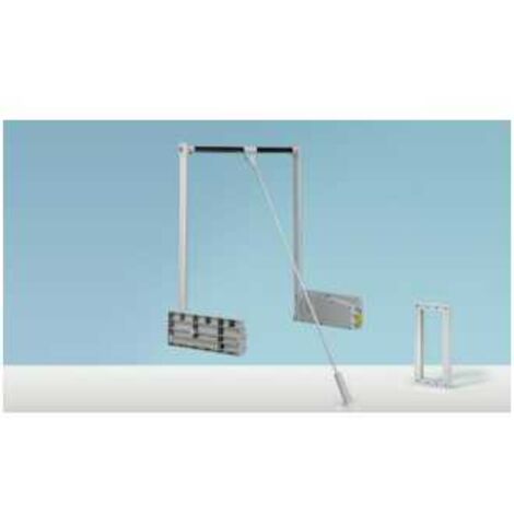 Hettich Schrank-Kleiderlift,  Duo Lift 10,  9079878,  750-1170mm,  10kg,  aluminiumoptik