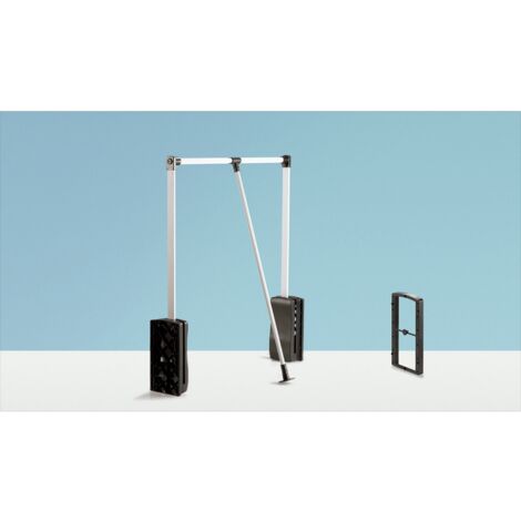 Hettich Schrank-Kleiderlift, Duo Lift Basic 10, 9079716, 600-830mm, 10kg, schwarz