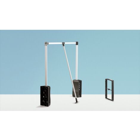 Hettich Schrank-Kleiderlift,  Duo Lift Basic 10,  9079720,  830-1150mm,  10kg,  schwarz