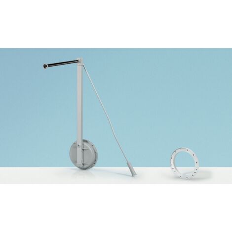 Hettich Schrank-Kleiderlift,  Single Lift 12,  9079874,  500-600mm,  12kg,  aluminiumoptik