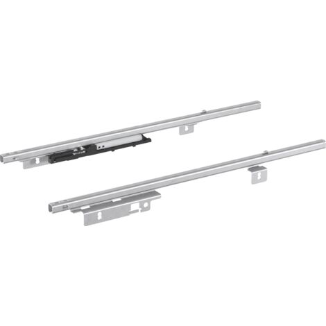 Hettich Schreibmat.schale-Ausz.führ. Teilausz. Quadro 12 Push to open 9111145, Stahl vz.