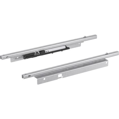 Hettich Schreibmat.schale-Ausz.führ. Teilausz. Quadro 12 Push to open 9136063,  Stahl vz.