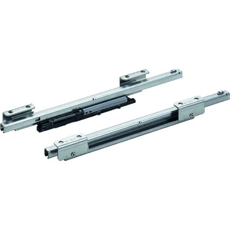 Hettich Schreibmat.schale-Ausz.führ. Teilausz. Quadro 12 Push to open 9156337,  Stahl vz.