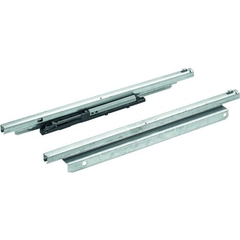 Hettich Schreibmat.schale-Ausz.führ. Teilausz. Quadro 12 Push to open 9186481,  Stahl vz.