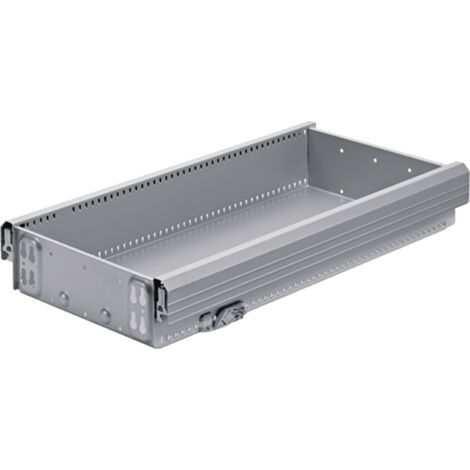 Hettich Schreibt.cont.-Stahlschubkasten,  mit OrgaLine,  Systema Top 2000 20526,  aluoptik