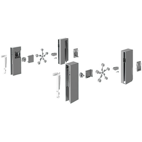 Hettich Schubkast.-Designelementadapter,  InnoTech Atira,  9196322,  m.Spreizzapfen,  d.grau
