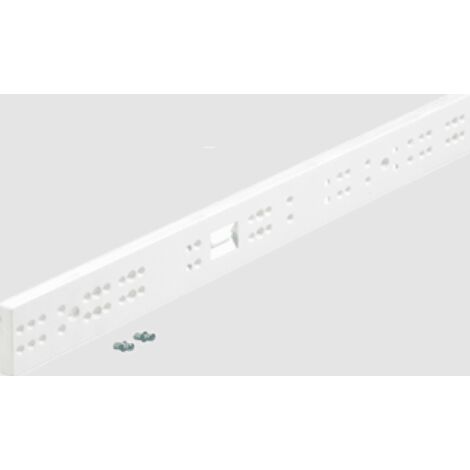 Hettich Schubkasten-Distanzleiste,  MultiTech,  9115956,  B12xT484xH49mm,  Kunststoff weiß