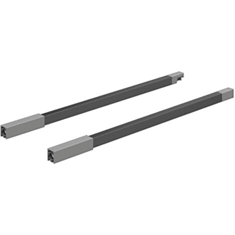 Hettich Schubkasten-Doppelreling, InnoTech Atira, 9195046, NL470mm, links, anthrazit