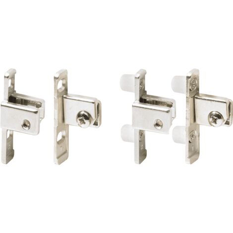 Hettich Schubkasten-Frontbefestigung, für Zargen, MultiTech, 79173, silber vernickelt