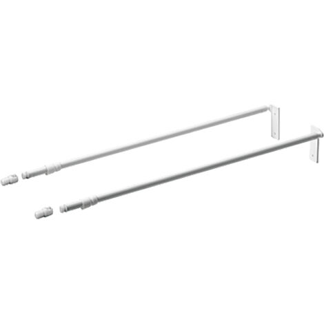 Hettich Schubkasten-Längsreling-Set, MultiTech, 51421, NL350mm, links und rechts, weiß