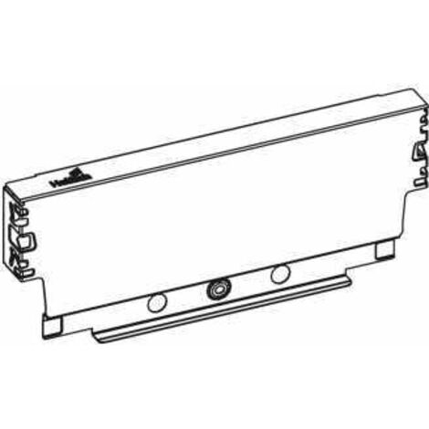 Hettich Schubkasten-Rückwand,  ArciTech,  9121362,  KB 600mm,  silber pulverbeschichtet