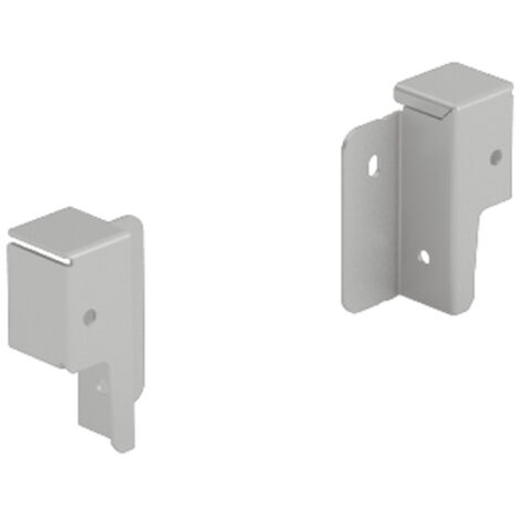 Hettich Schubkasten-Rückwandverbinder ArciTech, 9150630 links/rechts Stahl silber