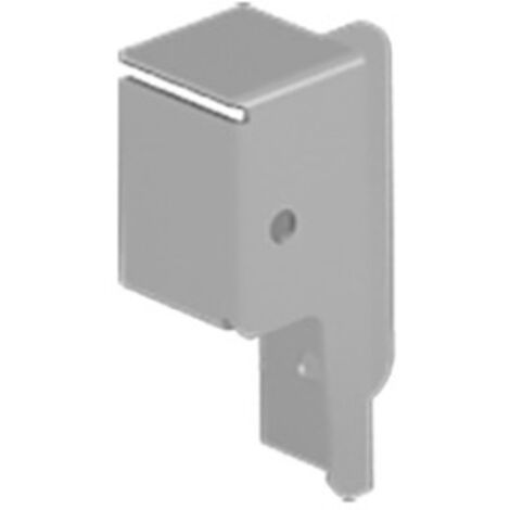 Hettich Schubkasten-Rückwandverbinder,  links,  ArciTech,  9121819,  Stahl silber
